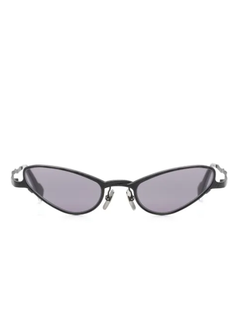 Kuboraum lentes de sol con armazón cat eye y brazos esculpidos 