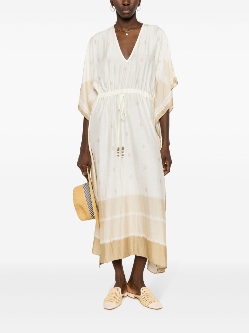 Lenny Niemeyer Kaftan midi-jurk - Beige