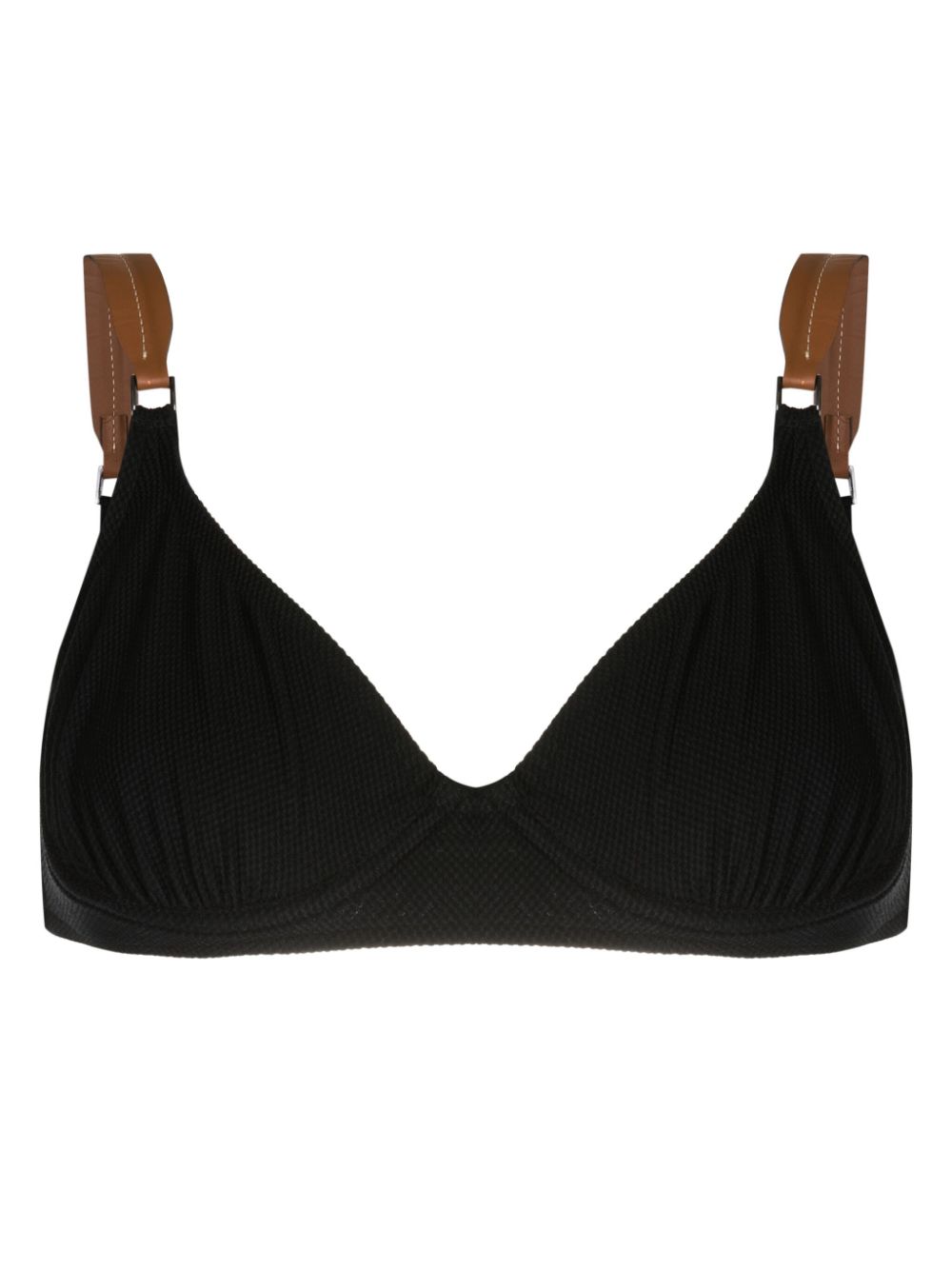 Lenny Niemeyer triangle-shape clasp-fastening bikini top - Black