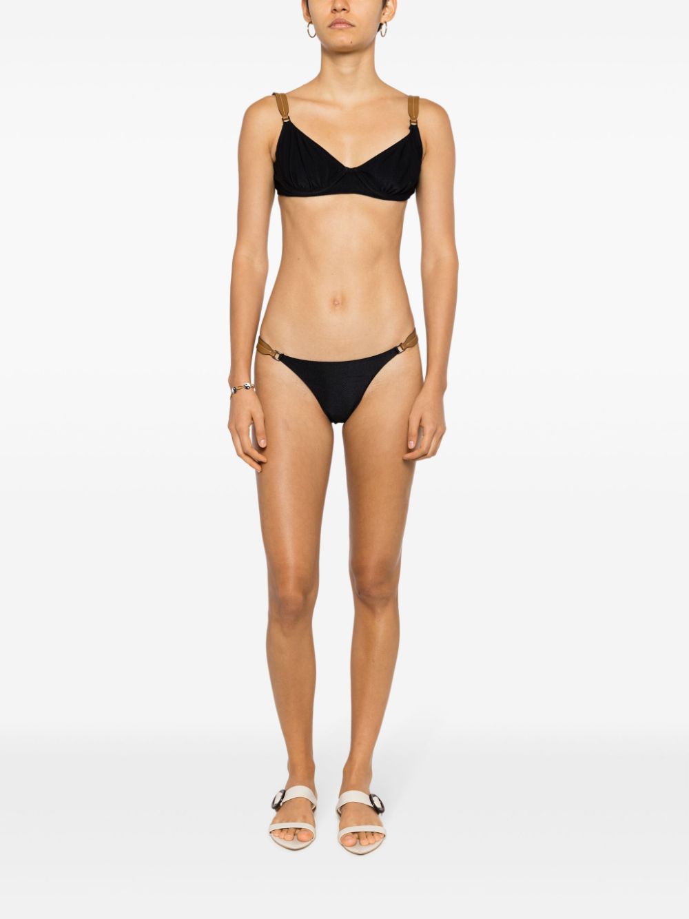 Lenny Niemeyer Triangel bikinitop - Zwart