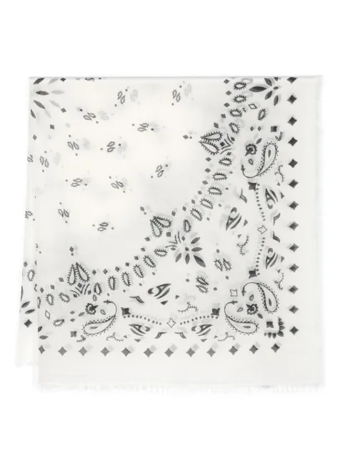 kujten bandana-print cashmere scarf