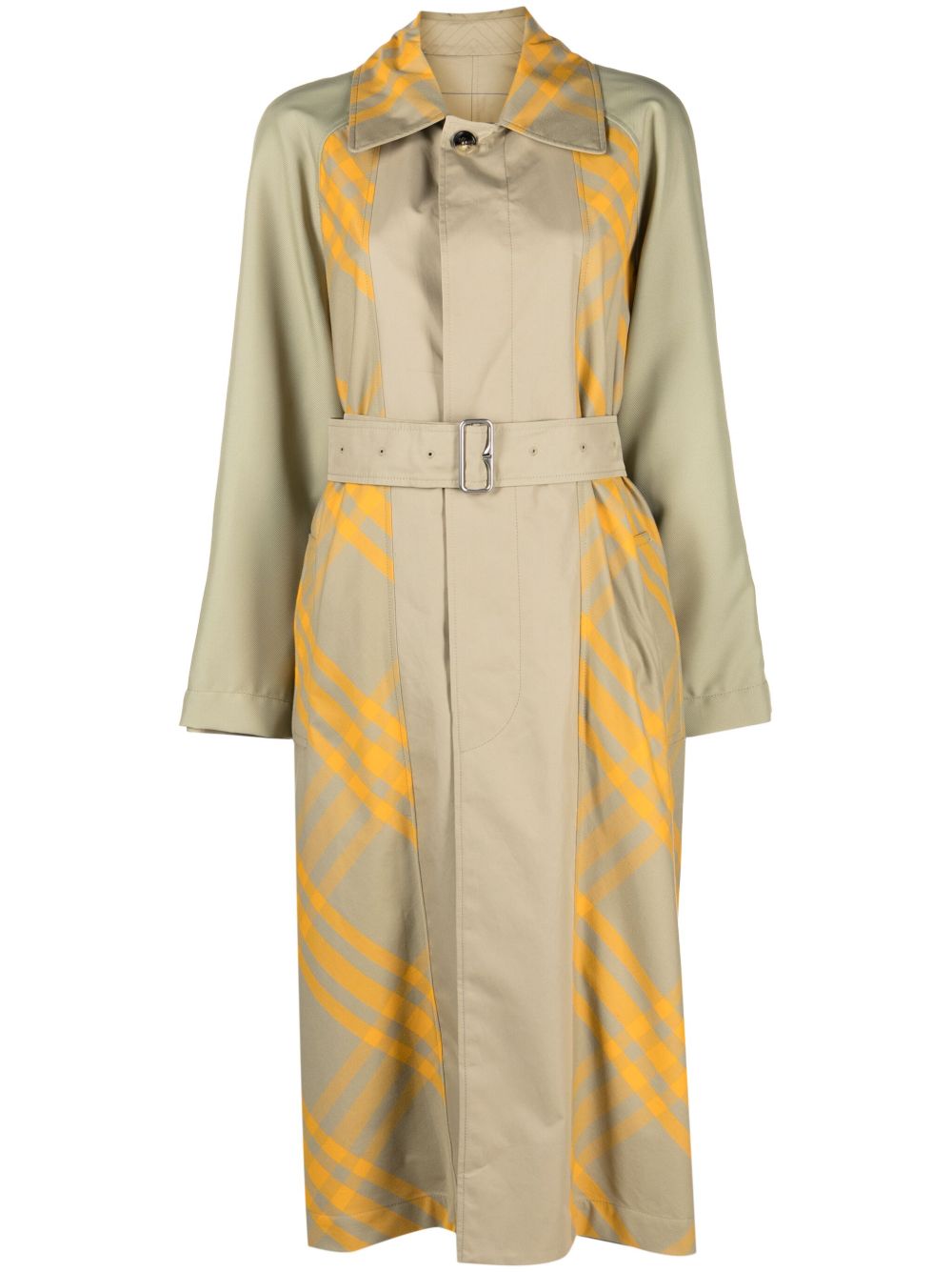 Burberry Geruite trenchcoat Beige