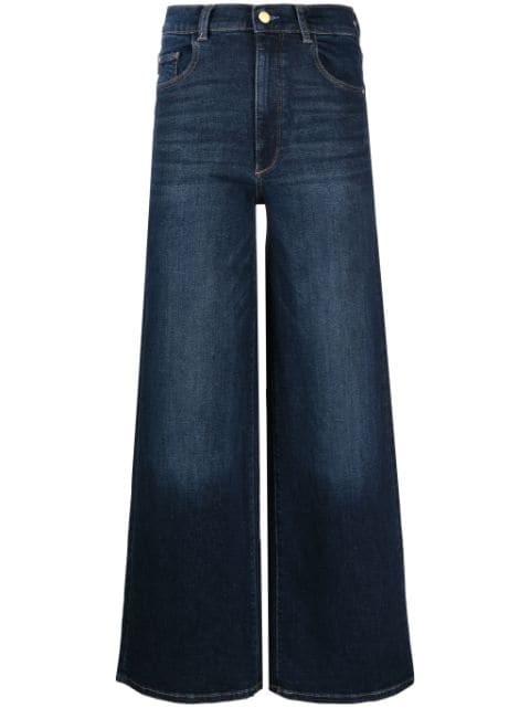 DL1961 jeans anchos Hepburn con tiro alto