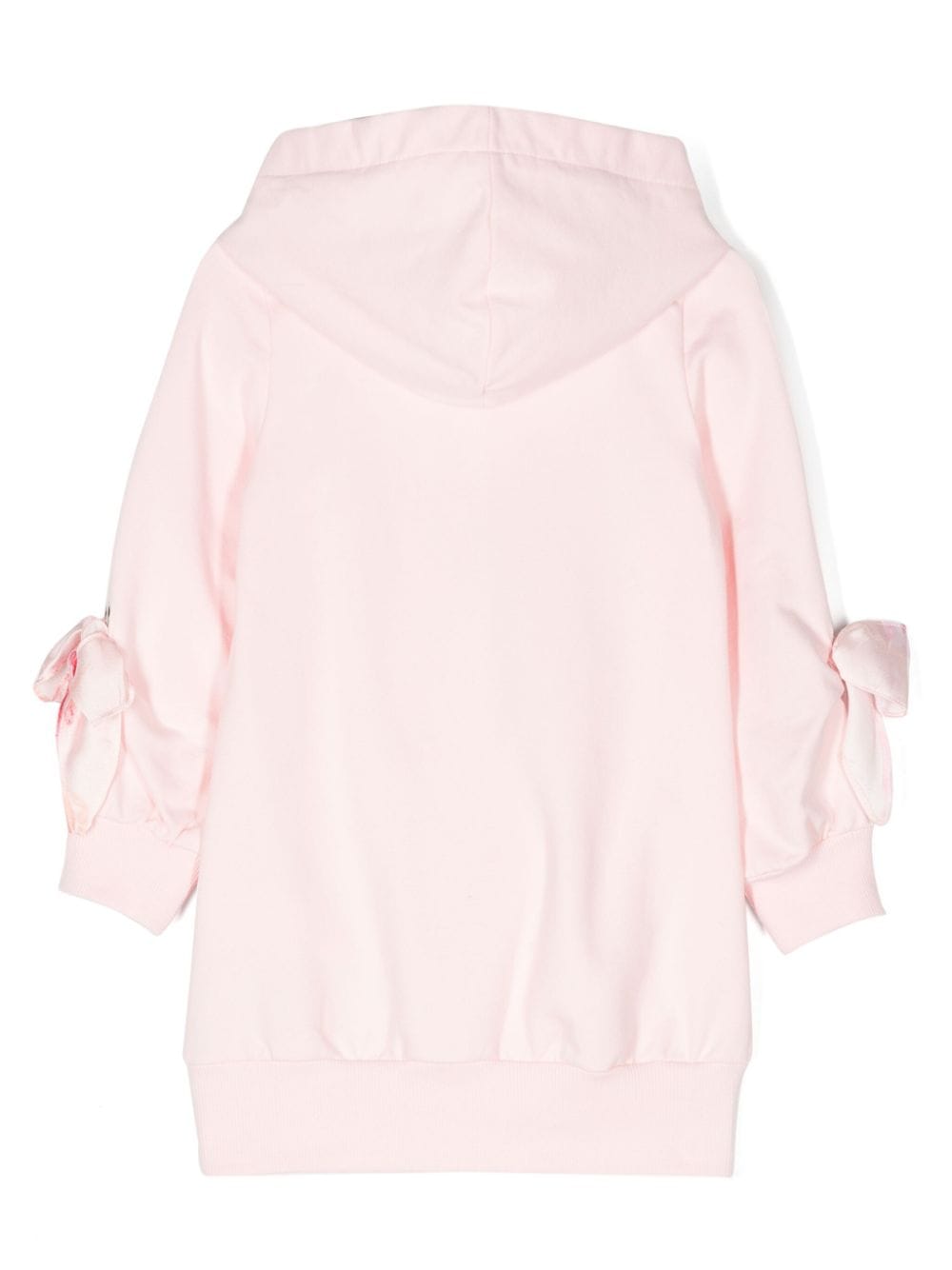 Lapin House graphic-print hooded dress - Roze