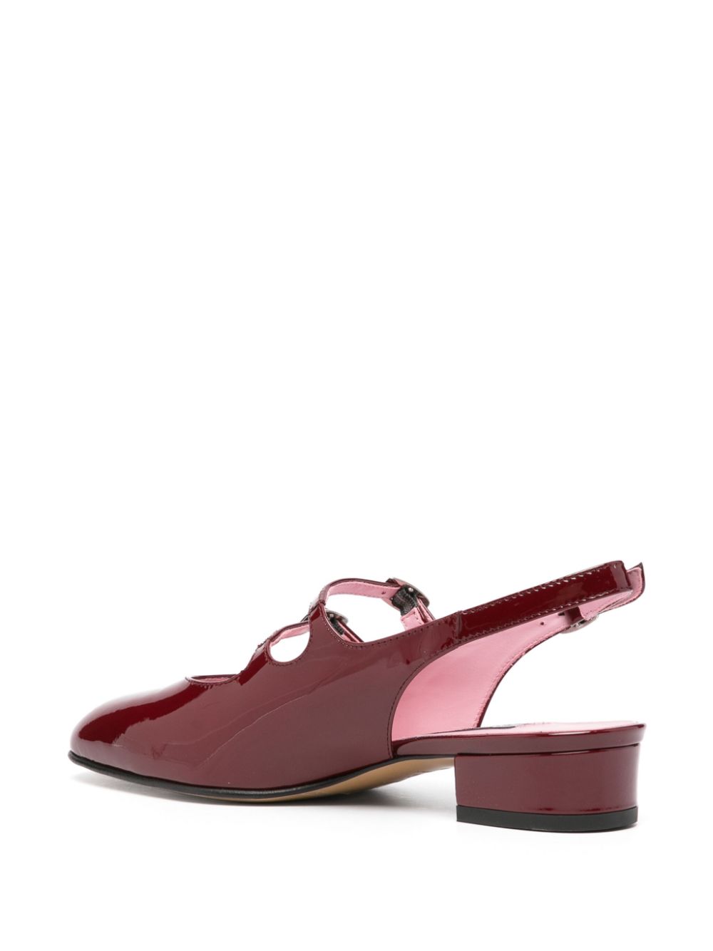 Carel Paris Pêche lakleren slingback pumps Rood