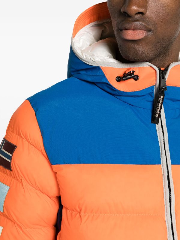 Orange on sale blue jacket