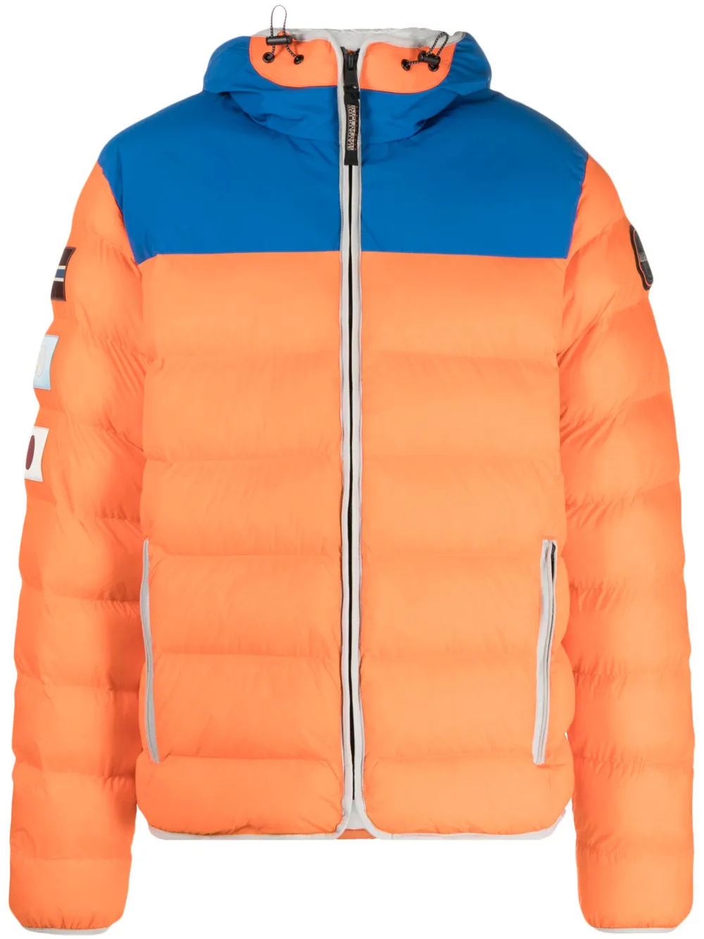 Napapijri Jack met colourblocking Oranje