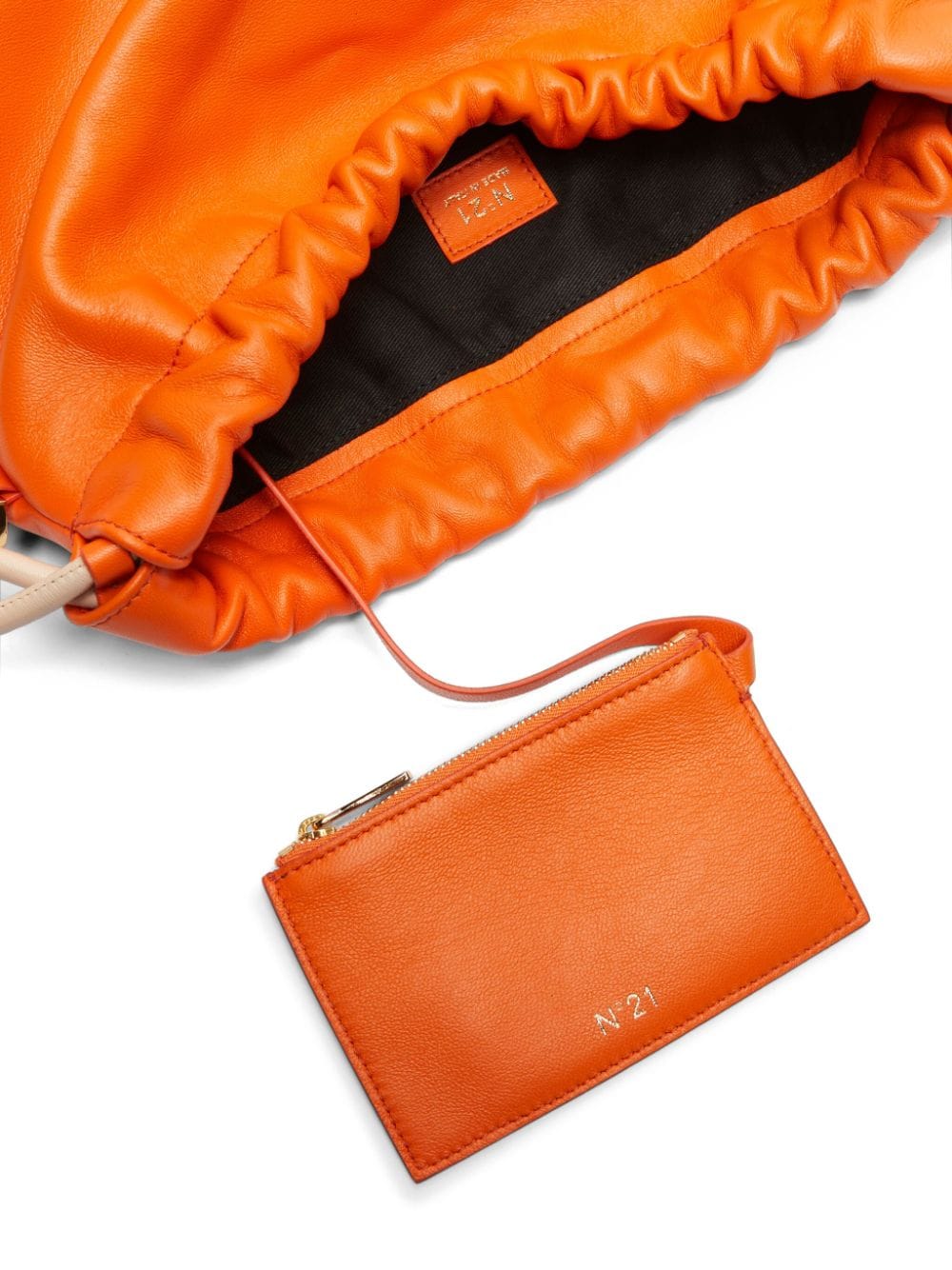 Shop N°21 Eva Chain-handle Crossbody Bag In Orange
