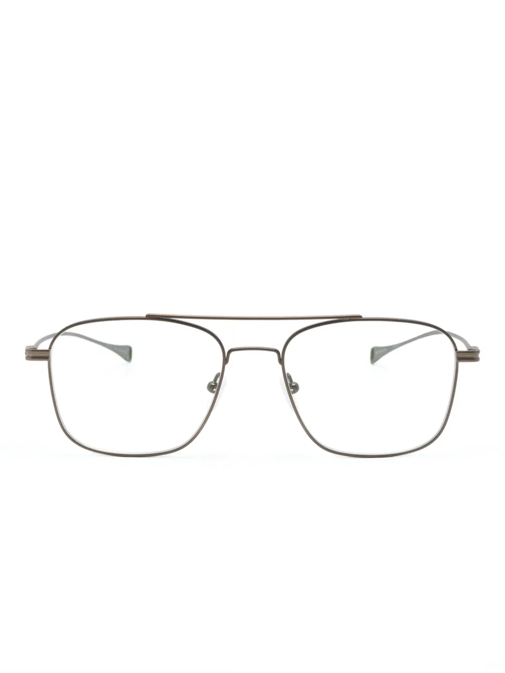 Dita Eyewear Matte Pilot-frame Glasses In Silver