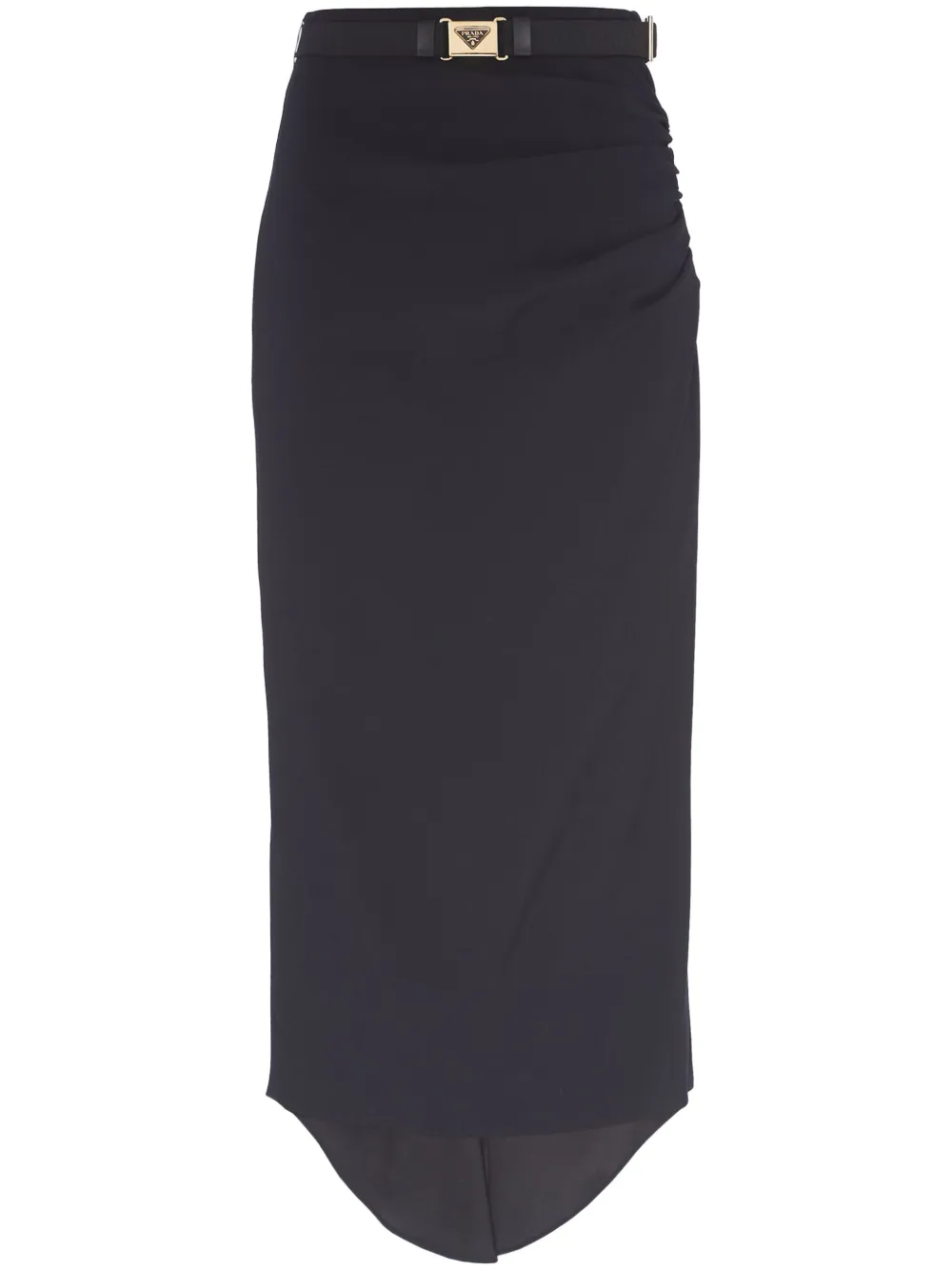 Sablé draped midi skirt