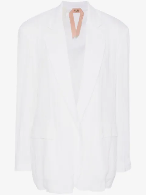 Nº21 creased open-front blazer
