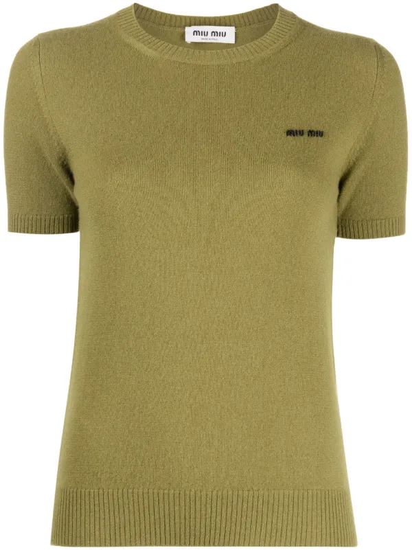 MIU MIU - 最終価格miumiu cashmere silk knit tops. Women's Knitted cashmere and silk cardigan | MIU MIU | 24S