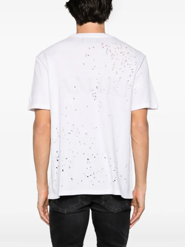 AMIRI Core Shotgun ダメージ Tシャツ | ホワイト | FARFETCH JP