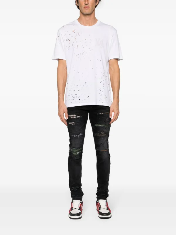 AMIRI Core Shotgun ダメージ Tシャツ | ホワイト | FARFETCH JP
