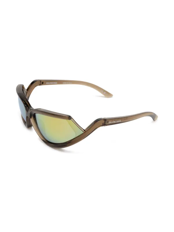 Balenciaga Eyewear Side Xpander cat-eye Sunglasses | Brown | FARFETCH
