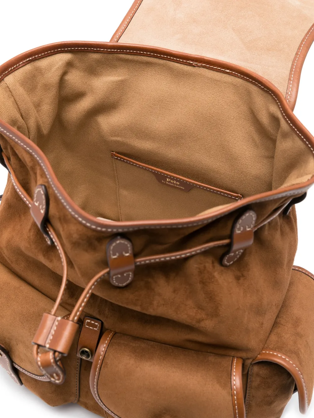 Polo Ralph Lauren Bellport suède rugzak Bruin