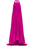 AZEEZA Sadie halterneck silk gown - Pink