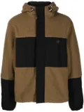 Maison Kitsuné fox head-patch hooded jacket - Green