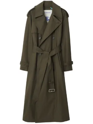 Burberry Castleford double-breasted Trench Coat | Green | FARFETCH