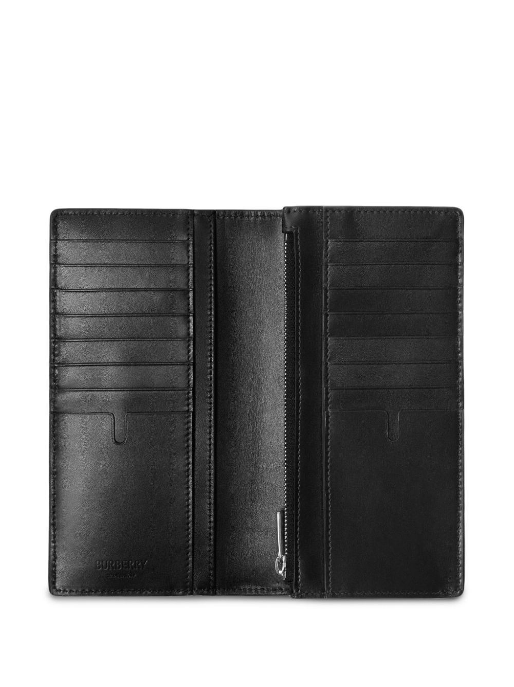 Shop Burberry Continental Leather Wallet In Black
