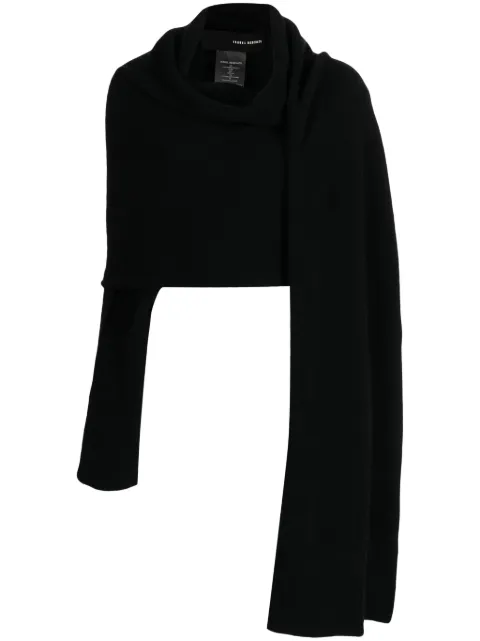Isabel Benenato asymmetric scarf jumper