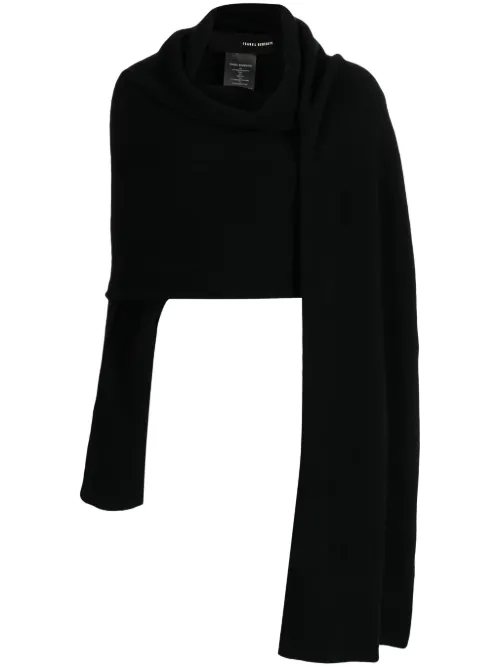 Pull asymétrique à détail d'écharpe - Isabel Benenato - Modalova