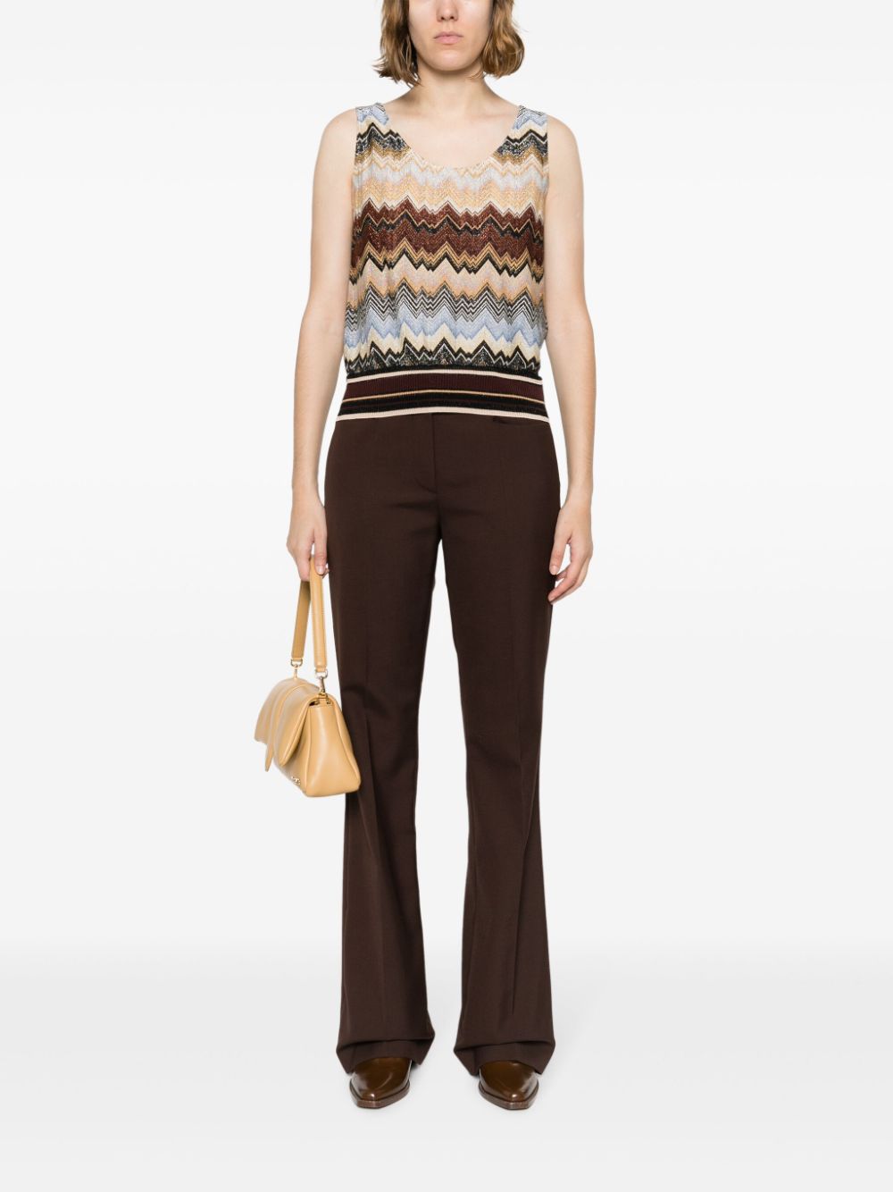 Missoni Mouwloze tanktop Zwart