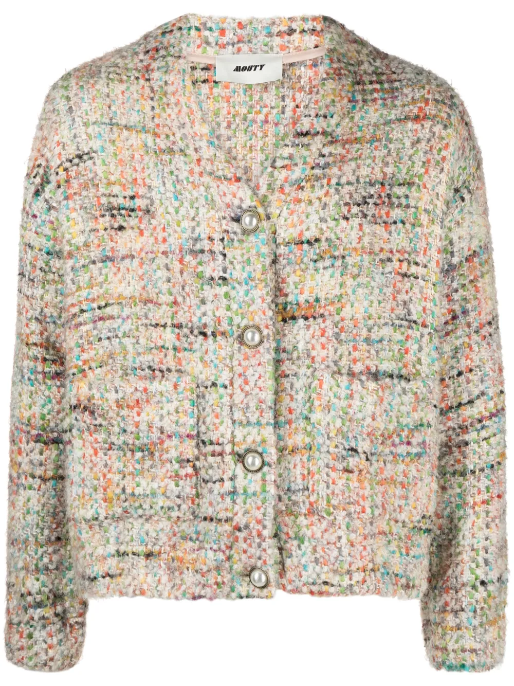 Cardi tweed wool cardigan