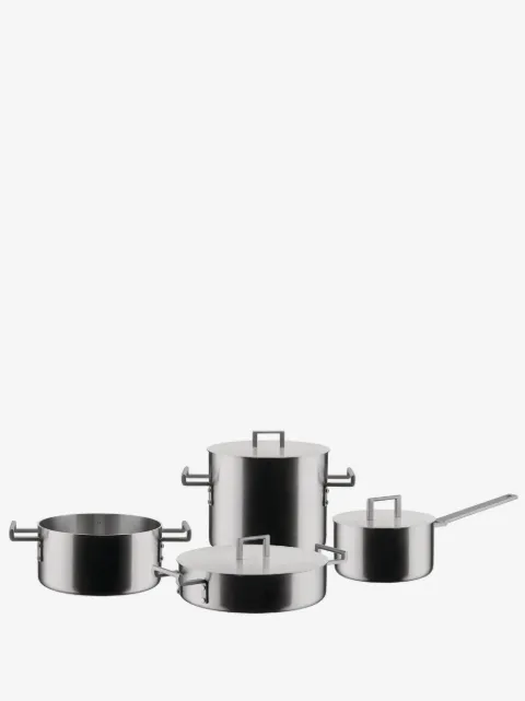 Alessi Convivio steel cookware (set of four)