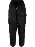 Lorena Antoniazzi tapered cotton cargo trousers - Black