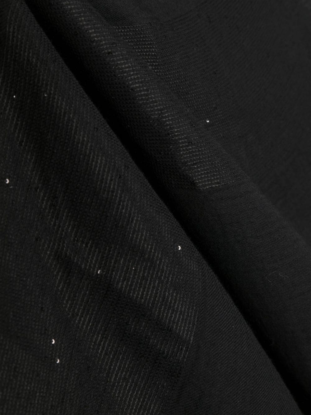 Shop Lorena Antoniazzi Sequin-embellished Fine-knit Scarf In Black