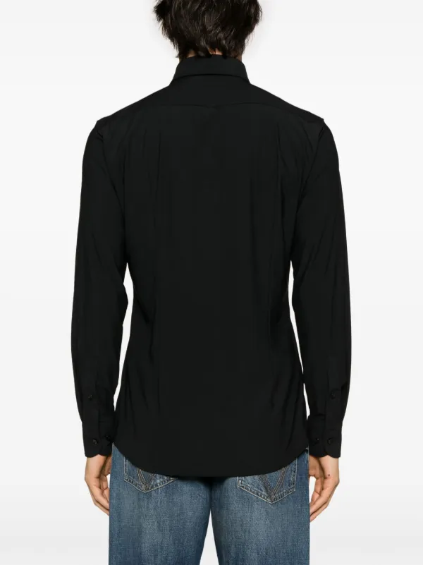 Boss Long-Sleeves Button-Up Men Shirt - Black