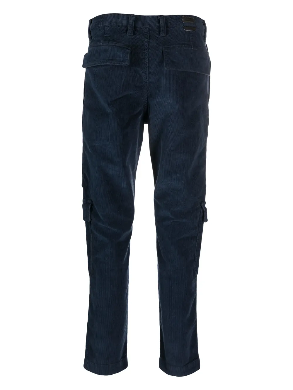 Daniele Alessandrini tapered corduroy cargo trousers - Blauw