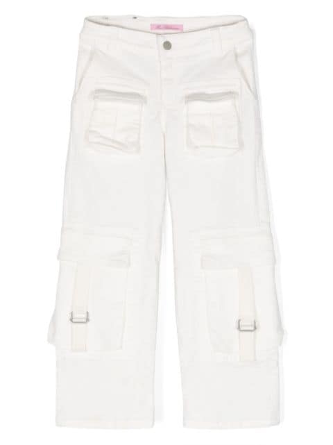 Miss Blumarine straight-leg cargo trousers