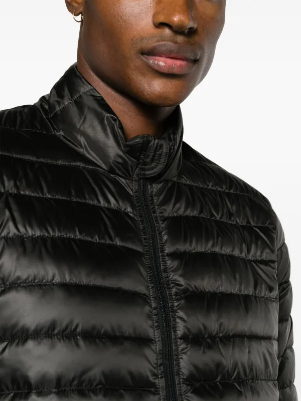 Mens black padded bomber top jacket