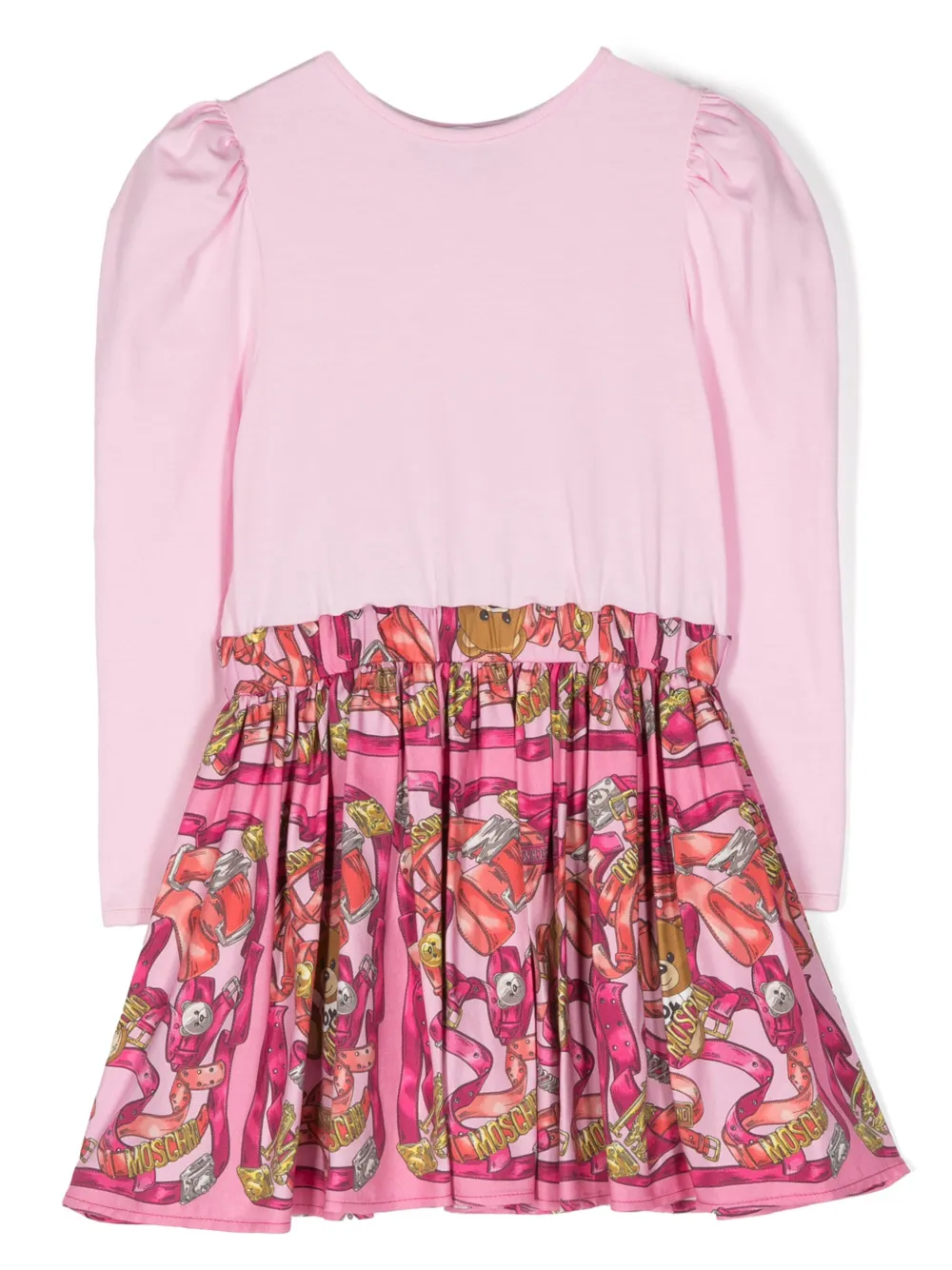 Moschino Kids Flared jurk Roze