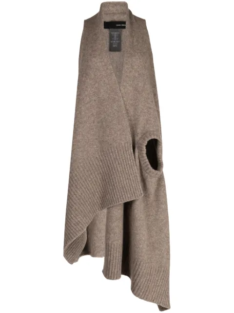 Isabel Benenato asymmetric sleeveless vest