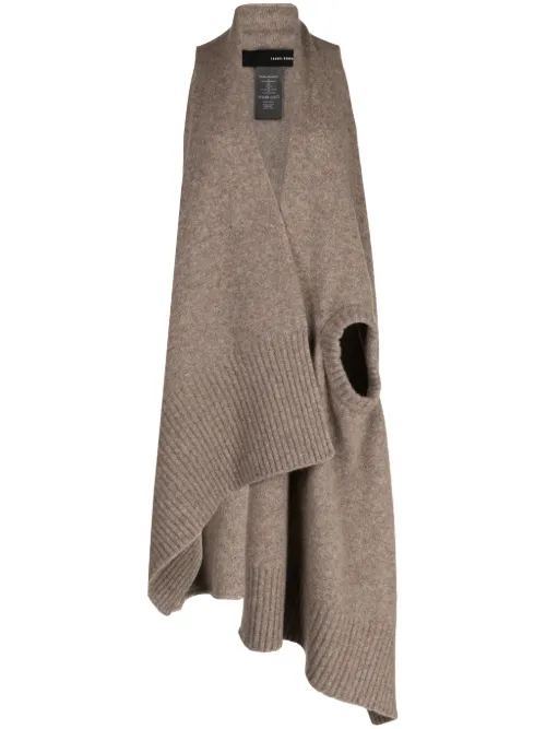 Gilet à design asymétrique - Isabel Benenato - Modalova