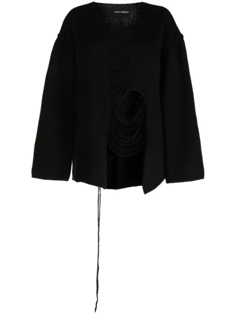 Isabel Benenato oversized distressed jumper