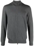 BOSS fine-knit zip-up cardigan - Grey