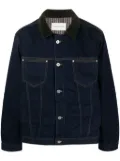 Drôle De Monsieur logo-patch denim jacket - Blue