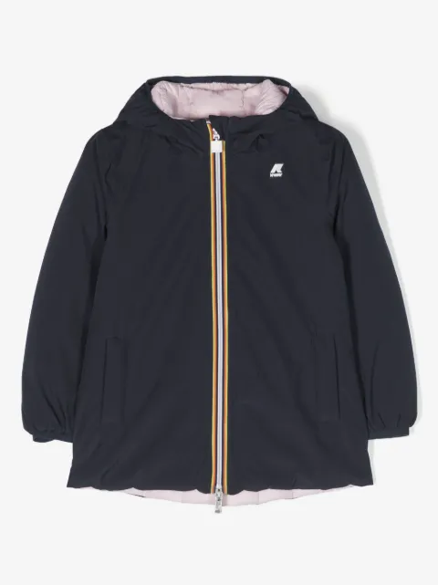 K Way Kids quilted reversible jacket