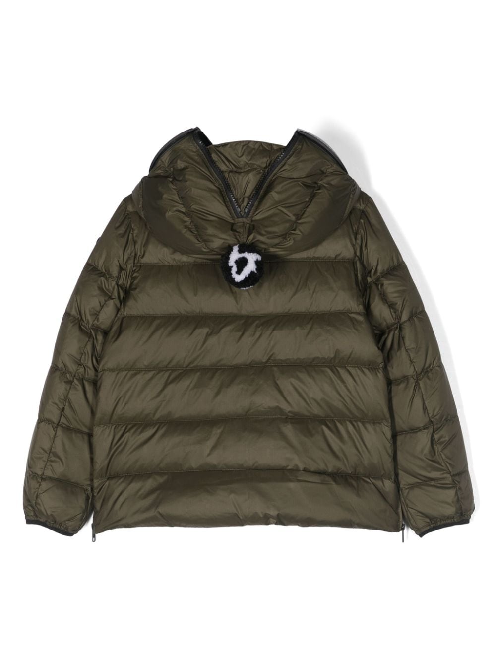 Shop Ai Riders On The Storm Young Hooded Padded Down Jacket In Green