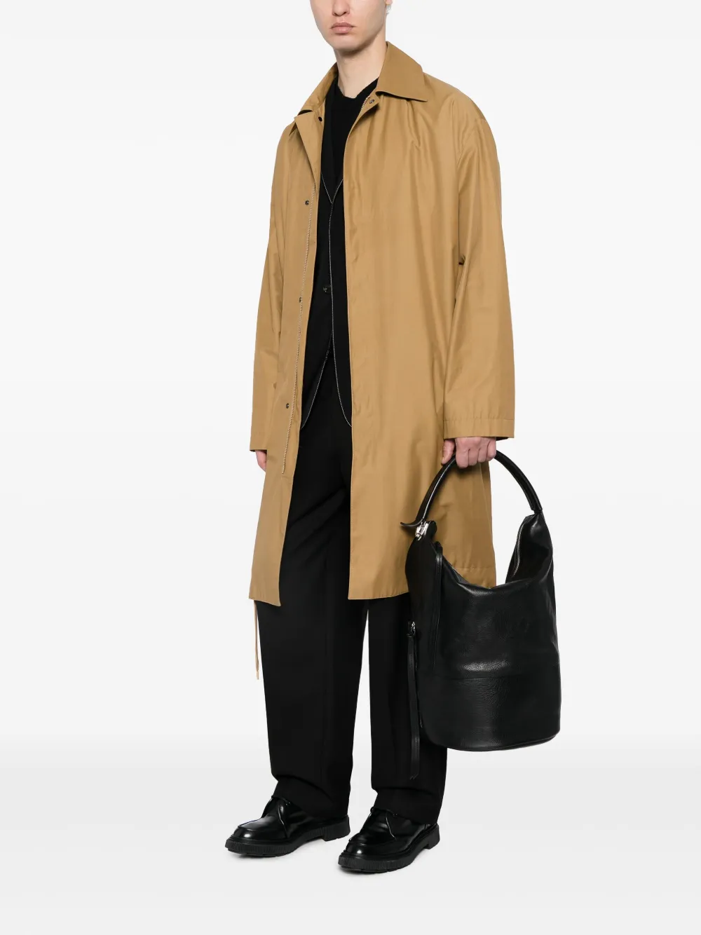 Lemaire Leren shopper - Zwart