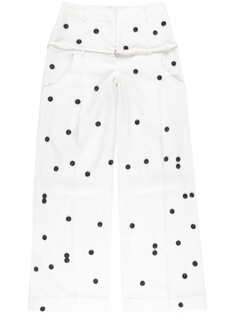 Jacquemus Le pantalon Criollo brode Women