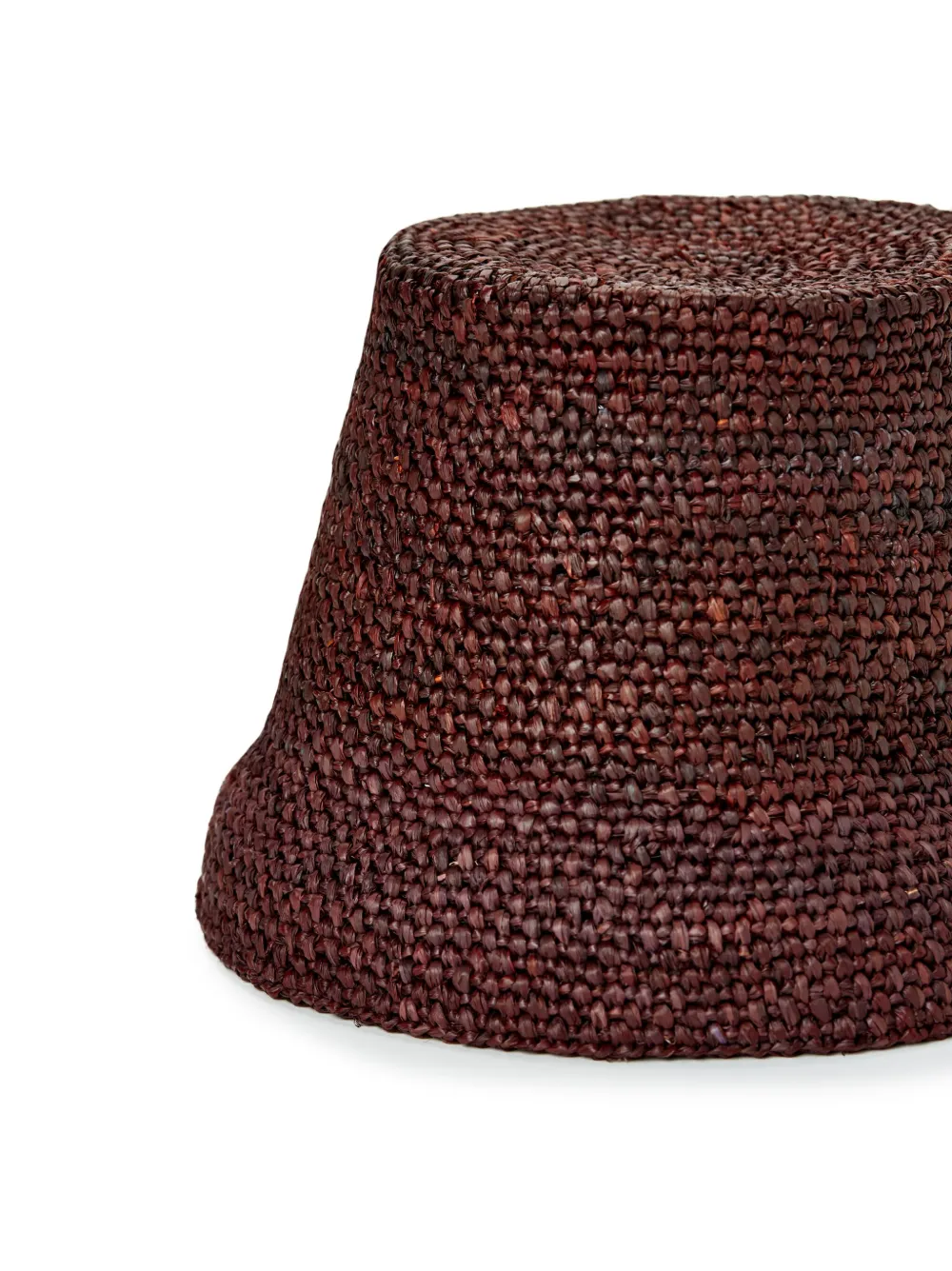 Jacquemus Le Bob Raphia Bucket Hat In Brown