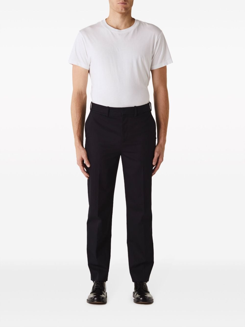 Nili Lotan Athen cotton chino trousers - Blauw