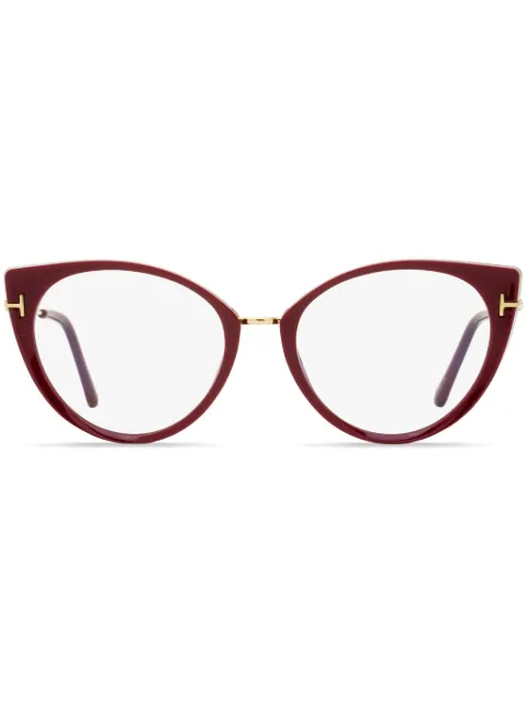 TOM FORD Eyewear Blue Block cat-eye frame glasses