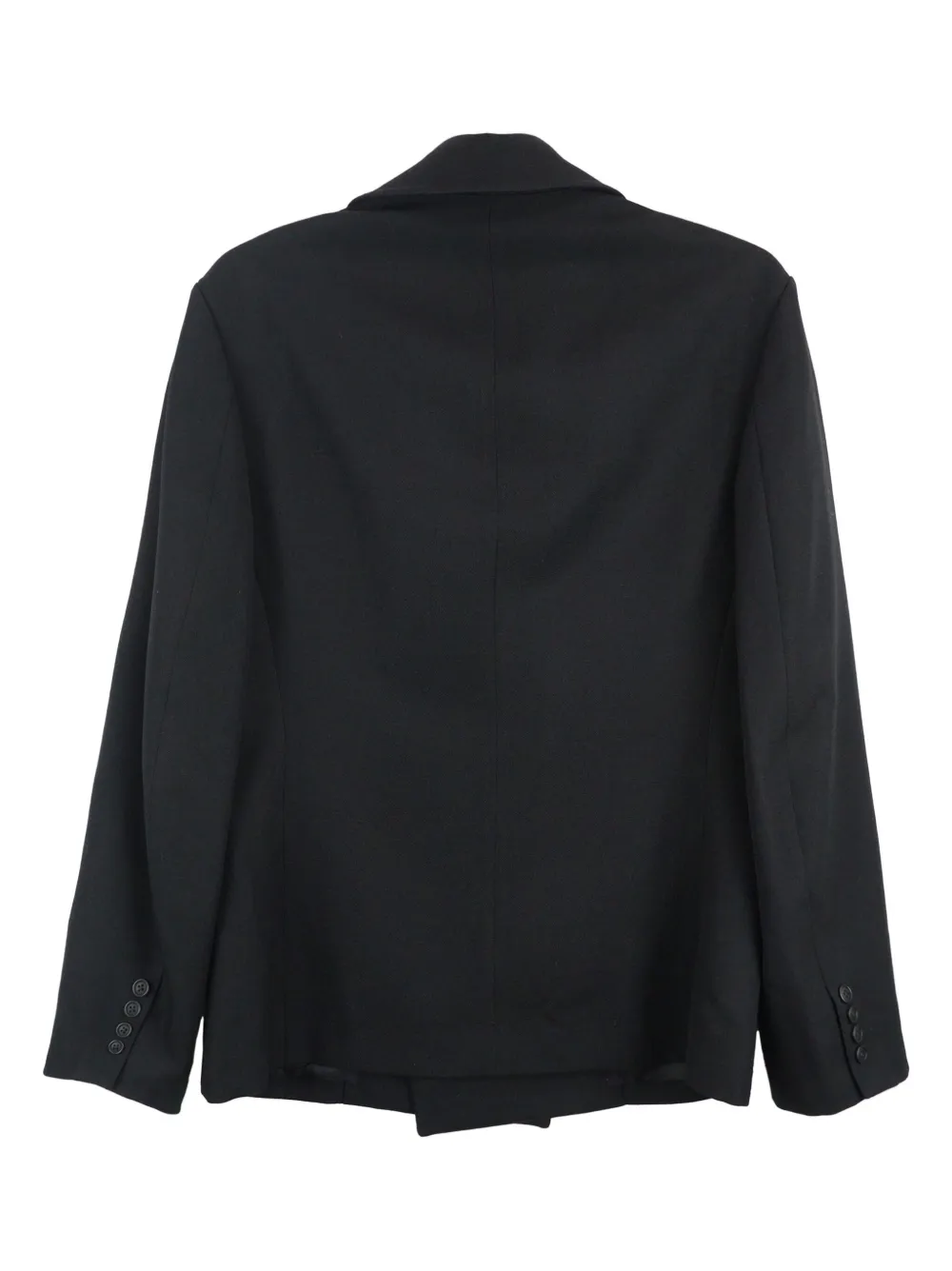 Yohji Yamamoto Blazer met dubbele rij knopen - Zwart
