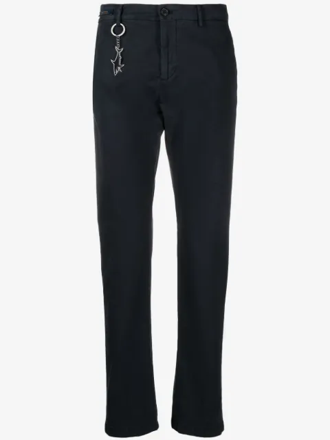 Paul & Shark logo-charm cotton chinos